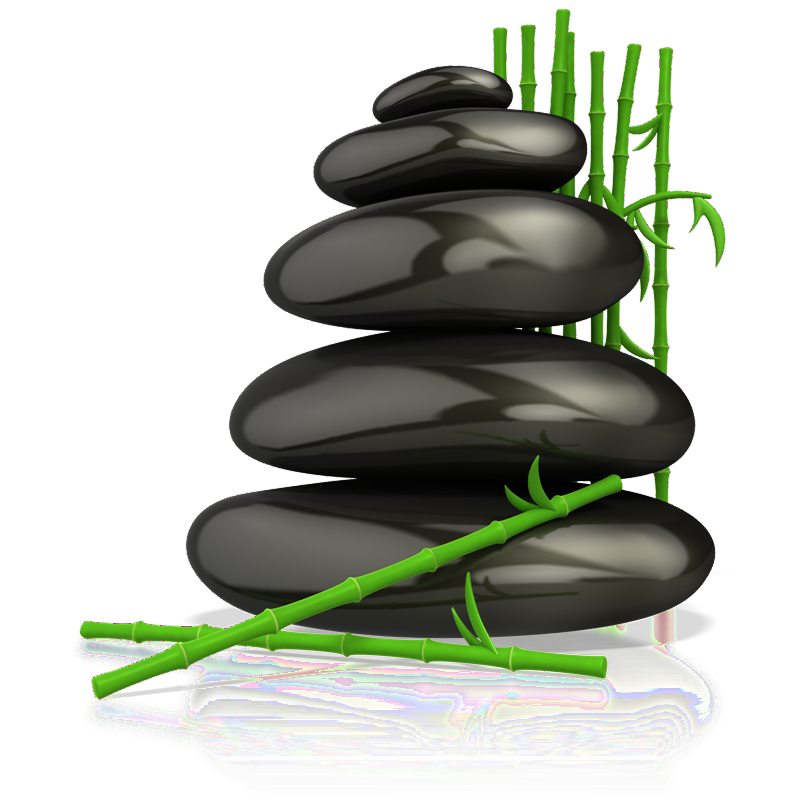 Hot stone massage with smooth heated stones